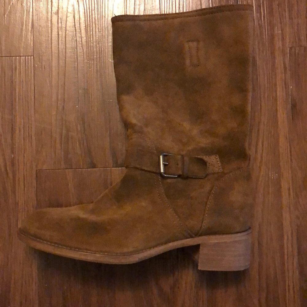 J.crew brown suede boots